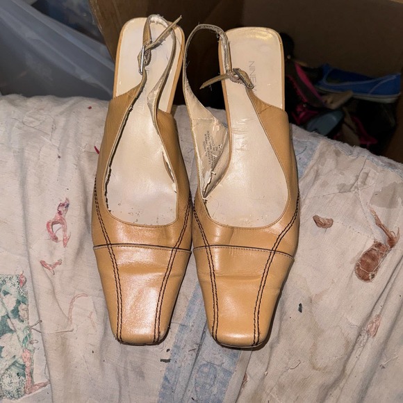 Tan High Heels size 7 - Picture 2 of 4